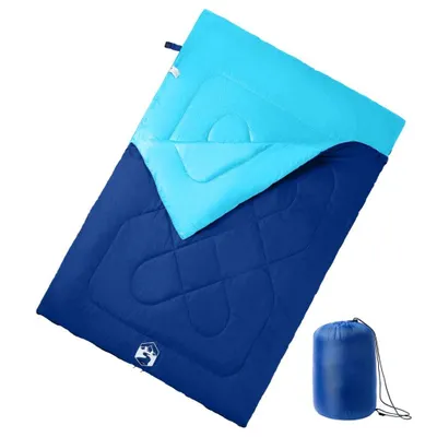 Produktbild von Doppelschlafsack mit Kissen Erwachsene Camping 3-4 Jahreszeiten