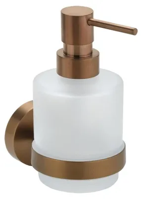 Produktbild von X-ROUND COPPER Seifenspender 200ml, Milchglas, Kupfer matt