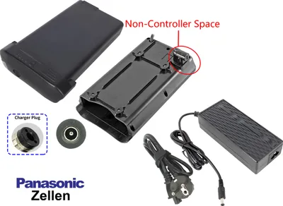 Produktbild von PowerSmart Gepäckträgerakku Ersatz-Akku 36V 10.5Ah für Saxonette Compact Plus 2.0 mit Halterung und Ladegerät