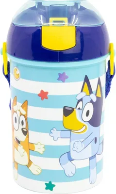 Obrázok produktu pre Fľaša na vodu Bluey 450 ml Pop-Up Canteen s uzáverom na stláčanie