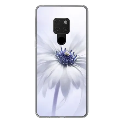 Produktbild von MuchoWow® Handyhülle Schutzhülle Hülle für Huawei P40 Lite Blume - Abstrakt - Weiß Silikon Softcase Handy Hülle - Handy