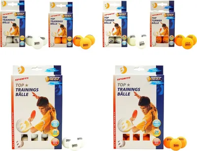 Produktbild von Best Sporting Tischtennisbälle, 1 oder 3 Sterne, 6 oder 24 Stück, orange oder weiß