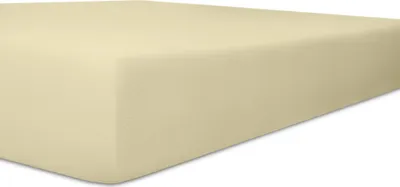 Produktbild von Kneer - Spannbetttuch - * Qualität 22  Vario-Stretch * - Farbe:  26 Ecru - Größe: Topper 90/200/4-12 cm