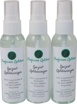 Produktbild von 3er-Set - Spezial-Optikreiniger (3 x 50 ml) inkl. Mikrofaser-Reinigungstuch (30 x 30 cm)