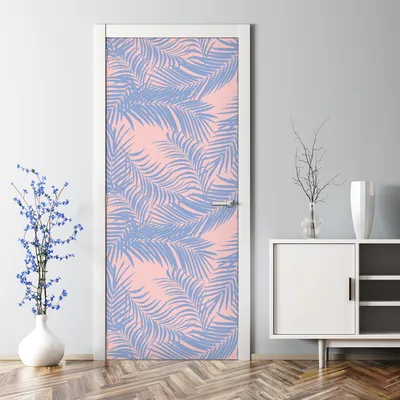 Produktbild von Dekorative Türposter selbstklebend Wandaufkleber Türaufkleber Palmblätter Exotisch 85 x 200 cm