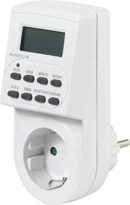 Produktbild von ViVanco™4008928014167, Tages-/Wochenzeitschaltuhr, Weiß, Digital, LCD, Tasten, 7 Tag(e)