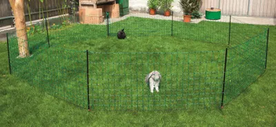 Produktbild von Kerbl Ersatzpfahl 65 cm Doppelspitz für Kaninchennetz schwarz