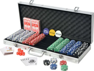 Immagine prodotto di Set da Poker con 500 Chips Alluminio