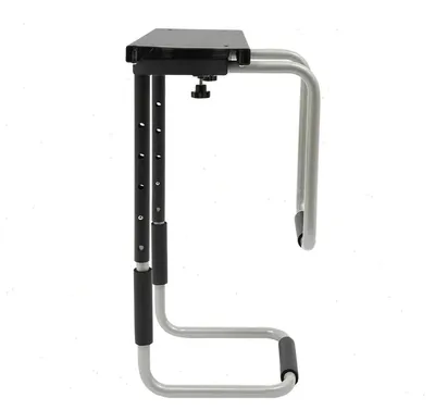 Zdjęcie produktu dla Uchwyt na obudowę komputera - pod biurko - do montażu procesora - wysuwane szyny - obrotowy o 360° - regulowana wysokość od 35,5 do 55,5 cm, udźwig do 30 kg - kolor biały