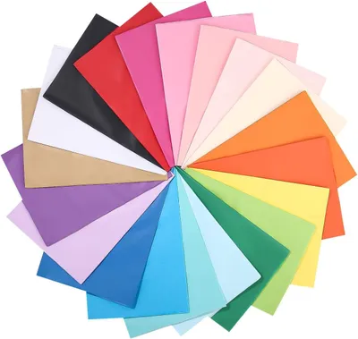 Imagen del producto de Papel de seda de colores, 120 hojas, 20 colores, 50 x 70 cm, para embalaje de regalos