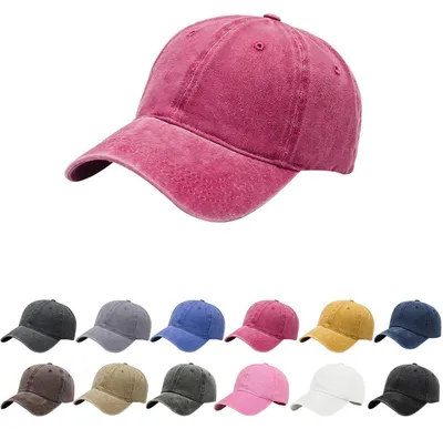 Produktbild von Basecap Uni Einstellbar Wassermelonenrot Baumwolle Sonnenschutz für Outdoor