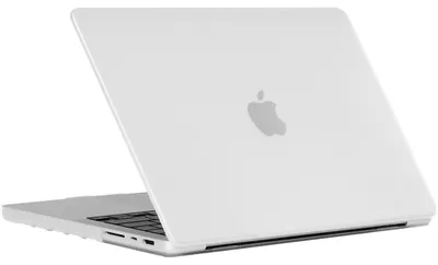 Produktbild von Mobigear Stoßfeste Schutzhülle für MacBook Pro 14 Zoll (2021-2026), Hartschalenhülle, Laptop-Schutz, MacBook-Hülle - Transparent - Modell A2442 / A2779 / A2918 / A2992 / A3401 / A3112 / A3434 / A3427 / A3426