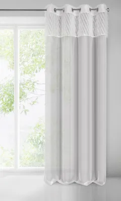 Obrázek produktu pro Záclona AMIRA stříbrná 140x250 cm závěs s očky