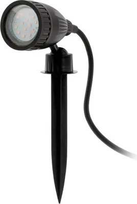 Obrázek produktu pro LED venkovní reflektor Eglo Nema 1, černý, 18,5 x 11,5 cm, patice GU10, s kolíkem pro zapíchnutí do země