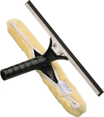 Produktbild von Ettore Fensterreiniger Kombination - 2-in-1 Edelstahl Abzieher & Reinigungswerkzeug - 35 cm Länge
