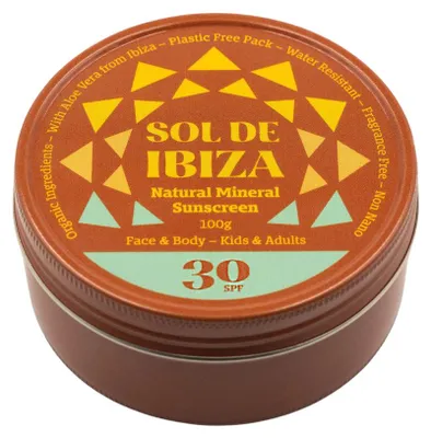 Produktbild von Sol de Ibiza Gesicht & Körper Plastikfreie Dose SPF30