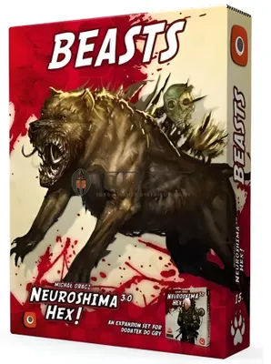 Imagen del producto de Neuroshima Hex! 3.0: Beasts – Juego de mesa – Portal Games – 1-4 jugadores – 13+