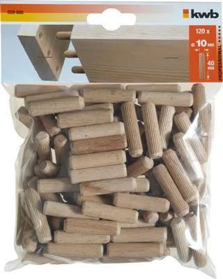 Produktbild von kwb Holzdübel 40 mm 10 mm 028600 120 St
