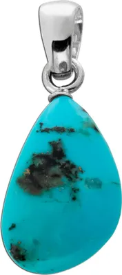 Produktbild von Türkis Anhänger Silber 925 blauer Türkis Trommelstein 13-19ct.