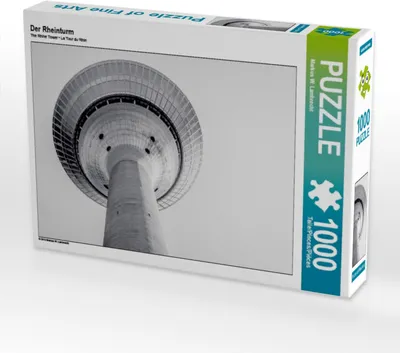 Produktbild von CALVENDO Puzzle Der Rheinturm 1000 Teile Puzzle quer | 1000 Teile Lege-Größe 64x48cm Foto-Puzzle für glückliche Stunden