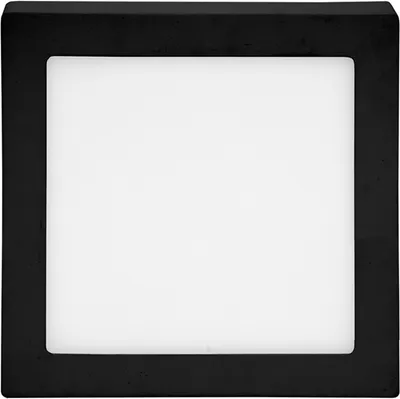 Obrázek produktu pro T-LED Černý přisazený LED panel hranatý 220x220mm 18W Barva světla: Denní bílá 102157