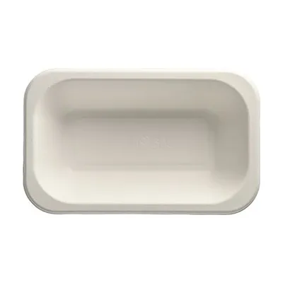 Produktbild von 500 Siegelschalen, Zuckerrohr 950 ml 5,6 cm x 15 cm x 24 cm weiss