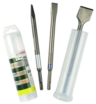Produktbild von Bosch Home and Garden 3tlg. Meißel Set SDS-plus (für Beton und Mauerwerk, Zubehö
