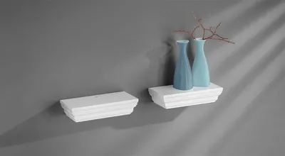 Image de Profil Set 2-Teilig Regal 20X10X4.5Cm Weiss