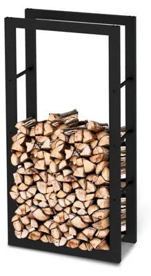 Produktbild von Kaminholzregal aus Metall Schwarz
