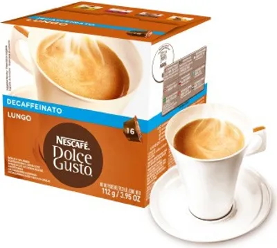 Image de Nescafé Dolce Gusto Lungo decaffeinato décaféiné | 16 capsules de café