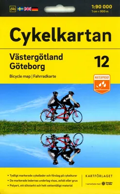 Produktbild von Cykelkartan Blad 12 Västergötland/Göteborg 1:90000