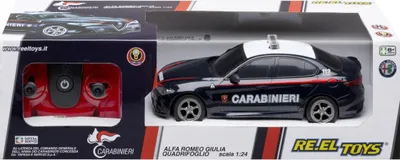 Image de RE.EL Toys RC car Alfa Romeo GIULIA Carabinieri 1:24