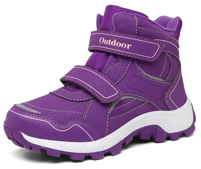Image de Bottes de neige enfant chaudes - Doublure chaude - Semelle antidérapante - Fermeture scratch