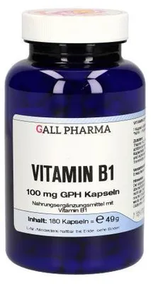 Obrázek produktu pro Vitamin B1 100 mg Gph Capsules 180 kapslí