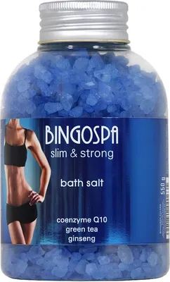 Produktbild von BingoSpa Sól do kąpieli Koenzym Q10 Zielona herbata i Żeń-szeń, 550 g