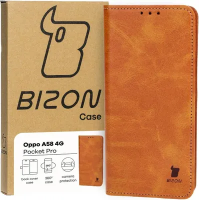 Produktbild von Bizon Case Pocket Pro Oppo A58 4G braun