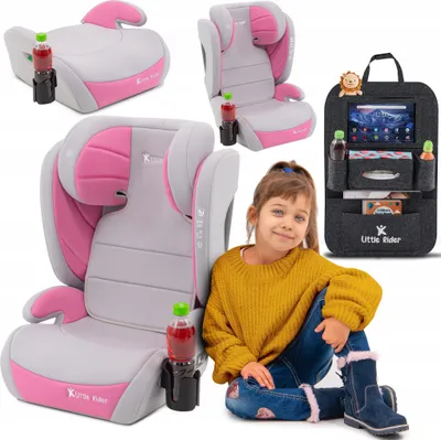 Obrázek produktu pro Autositz Bianca Grau-Rosa 100-150 Cm Ece R129 + Organizér