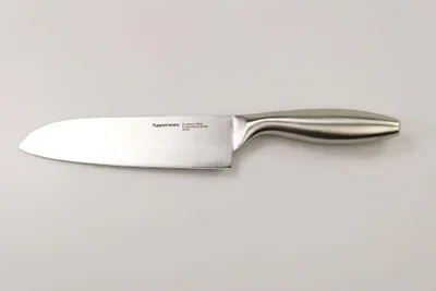 Produktbild von Tupperware Santoku-Messer Profi-Messer Edelstahl, KÜCHENMESSER, 17 cm Klinge, Silber, Einstückig, Küchenmesser