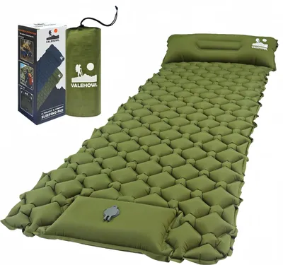 Produktbild von Famanu Schlafmatte Ultralight mit Fußpumpe und Kissen - Kompakte Campingmatratze für Outdoor-Aktivitäten