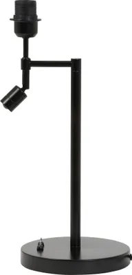 Produktbild von Lampenfuß MONTANA - Mattschwarz mit Led