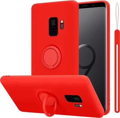 Produktbild von Cadorabo Hülle für Samsung Galaxy S9 Schutz Hülle in Rot Handyhülle TPU Etui Case Cover