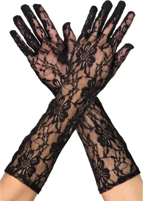 Produktbild von Boland 03002, Karnevalskostüm-Handschuhe, Erwachsener, Weiblich, Polyester, Schwarz, 370 mm