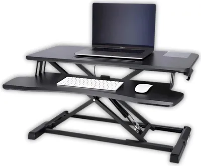 Produktbild von Livista Sitz-Steh-Schreibtisch mit Gasfeder – Laptoptisch – Sitz-Steh-Schreibtisch – Computertisch –