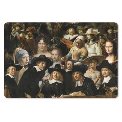 Produktbild von MuchoWow® Mauspad Mousepad Alte Meister - Gemälde - Collage 27x18 cm - Mousepads - Maus Mat - Pad - Mausunterlage - Büroartikel - Desk Matten