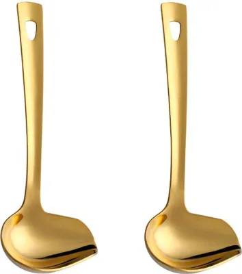 Immagine prodotto di Set di cucchiai dosatori e mestoli, in acciaio inossidabile, lunghezza 22 cm, larghezza 8,4 cm, per la cucina