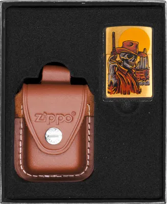 Produktbild von Feuerzeug-Set ZIPPO WILD WEST SKELETON Geschenk No4