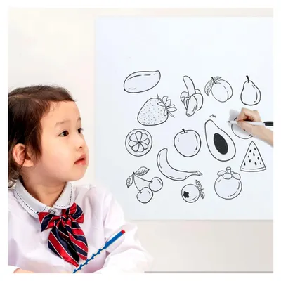 Produktbild von Abwischbarer Whiteboard-Wandaufkleber 60x300 cm mit statischer Haftung