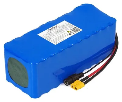 Image de Batterie 36 V 8 Ah - Li-Ion 18650 pour outils électriques - 8 000 mAh - BMS intégré - Avec chargeur 42 V 2 A