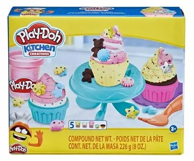 Produktbild von Play-Doh Kitchen Creations Cupcake-Set mit Knete