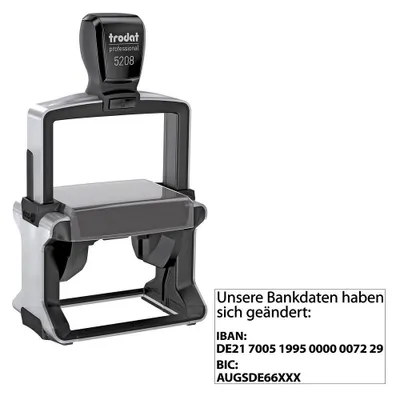 Produktbild von TRODAT Textstempel individualisierbar 5208